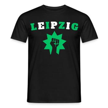 Leipzig - T-shirt homme - noir - Devant - AI Model Male 178 light (178cm)
