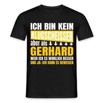 Je ne suis pas un petit malin Gerhard - T-shirt homme - noir - Devant - AI Model Male 178 light (178cm)