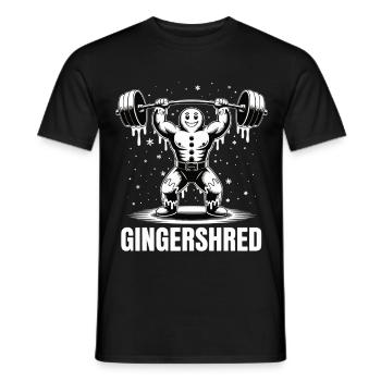 Noël Pain d’épice Pumper Gym Musculation - T-shirt homme - noir - Devant - AI Model Male 178 light (178cm)