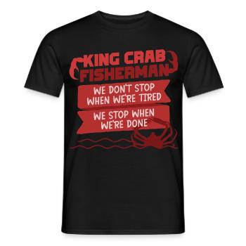 Alaska King Crab - Men's T-Shirt - black - Front - AI Model Male 178 light (178cm)