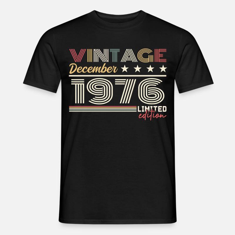 Geschenk Dezember 1976 - Männer T-Shirt - Schwarz