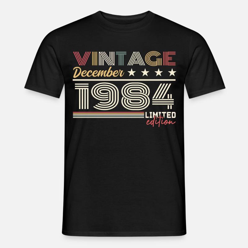 Geschenk Dezember 1984 - Männer T-Shirt - Schwarz