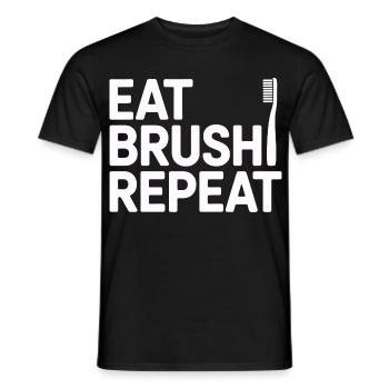 Conception de la santé bucco-dentaire du cabinet dentaire - T-shirt homme - noir - Devant - AI Model Male 178 light (178cm)