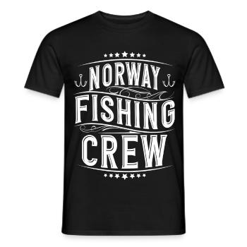 Norvège Pêche - T-shirt homme - noir - Devant - AI Model Male 178 light (178cm)