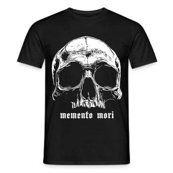 Crâne Memento Mori Design - T-shirt homme - noir - Devant - AI Model Male 178 light (178cm)