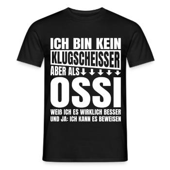 Je ne suis pas un petit malin d’Ossi - T-shirt homme - noir - Devant - AI Model Male 178 light (178cm)
