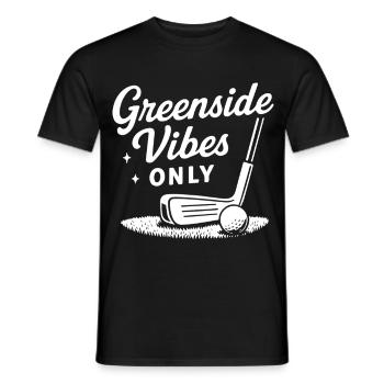 Greenside Vibes Uniquement les amateurs de joueurs de golf drôles - T-shirt homme - noir - Devant - AI Model Male 178 light (178cm)