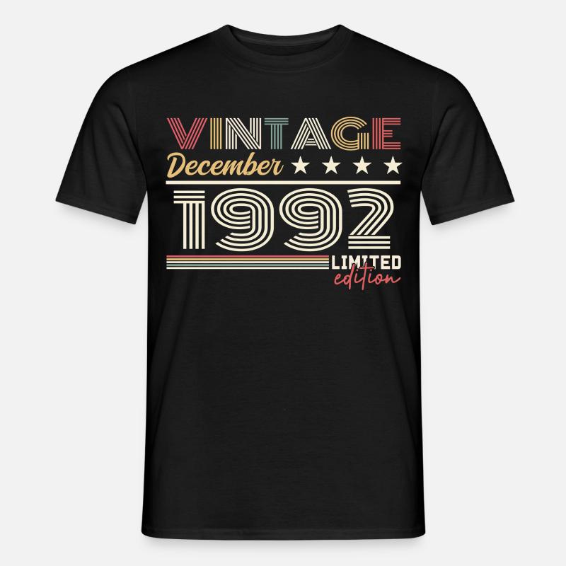 Geschenk Dezember 1992 - Männer T-Shirt - Schwarz