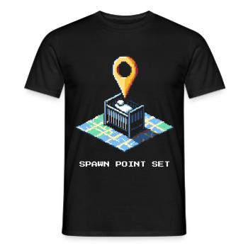 Spawnpunkt gesetzt | Baby ist da - Männer T-Shirt - Schwarz - Vorne - AI Model Male 178 light (178cm)