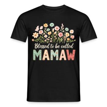Gesegnet Mamaw genannt zu werden - Männer T-Shirt - Schwarz - Vorne - AI Model Male 178 light (178cm)