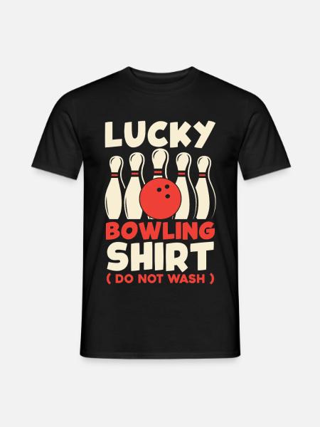 Happy Bowling Shirt Don't Wash - Men's T-Shirt - black