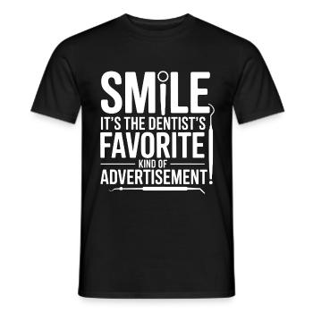 Gear Driven Smile Dental Specialist  - Men's T-Shirt - black - Front - AI Model Male 178 light (178cm)