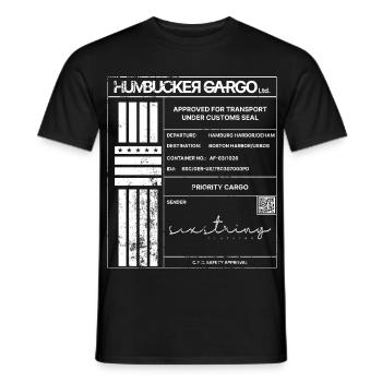 Shipping Label, weiß - Männer T-Shirt - Schwarz - Vorne - AI Model Male 178 light (178cm)