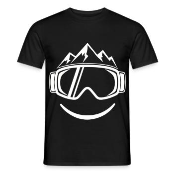 Cool Ski Après Ski Party Crew Ski de neige Ski - T-shirt homme - noir - Devant - AI Model Male 178 light (178cm)
