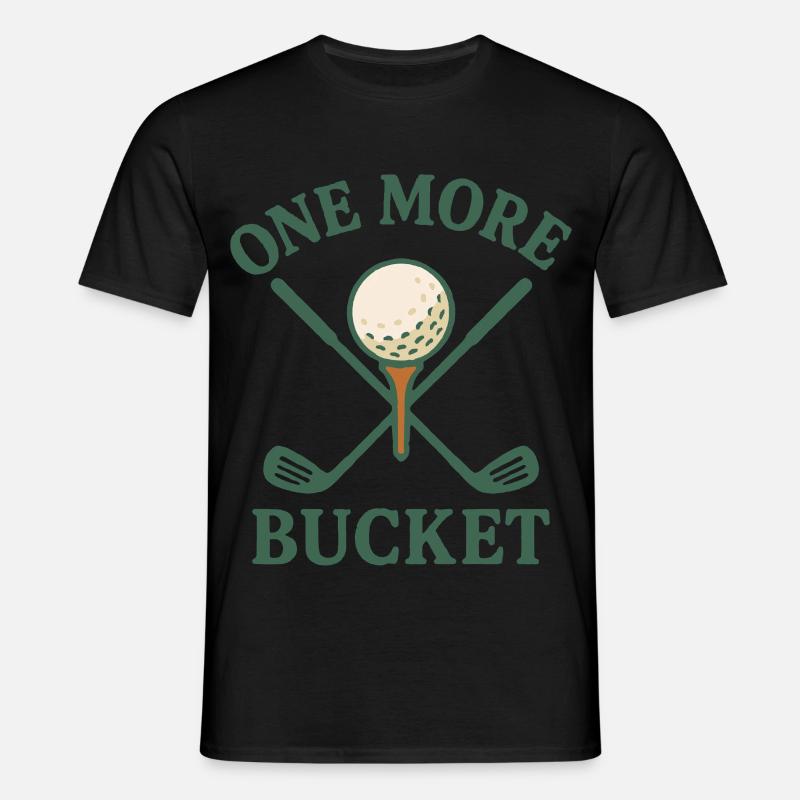 Ein weiterer Eimer Golfschläger Fun Design - Männer T-Shirt - Schwarz