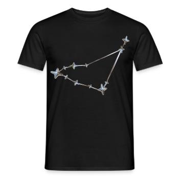 Sternenreihe Konstellation Design - Männer T-Shirt - Schwarz - Vorne - AI Model Male 178 light (178cm)