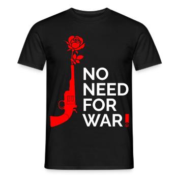 Pas de guerre - T-shirt homme - noir - Devant - AI Model Male 178 light (178cm)