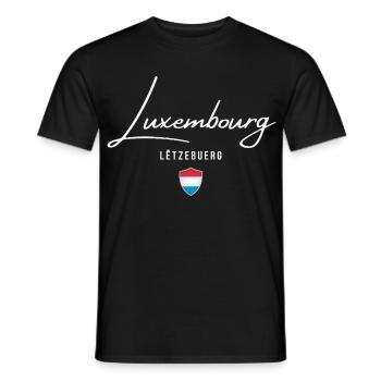 Made in Luxembourg, Luxembourg pride - Men's T-Shirt - black - Front - AI Model Male 178 light (178cm)