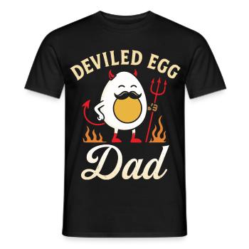 Teuflisches Ei Papa Thanskgiving Abendessen - Männer T-Shirt - Schwarz - Vorne - AI Model Male 178 light (178cm)