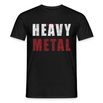 Heavy Metal Motif - Men's T-Shirt - black - Front - AI Model Male 178 light (178cm)