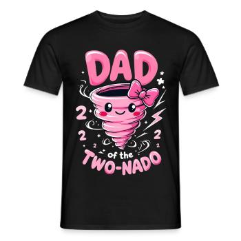 Papa ZweiNado - Men's T-Shirt - black - Front - AI Model Male 178 light (178cm)