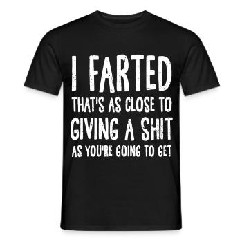 Pet drôle Dire Humour Rétro Citation Sarcastique - T-shirt homme - noir - Devant - AI Model Male 178 light (178cm)