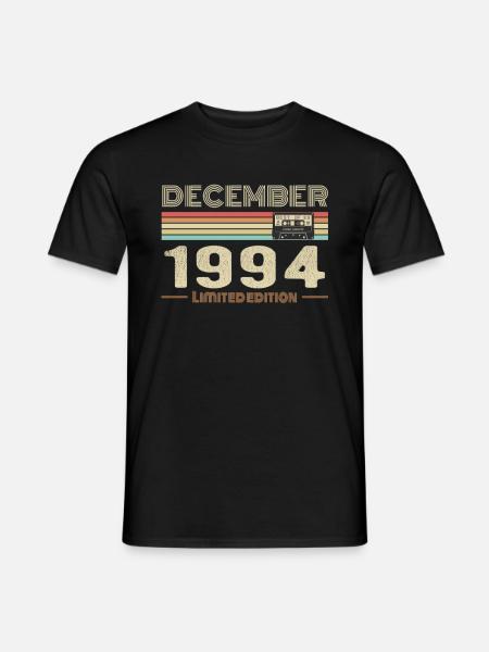 Décembre 1994 anniversaire Décembre 1994 Décembre - T-shirt homme - noir