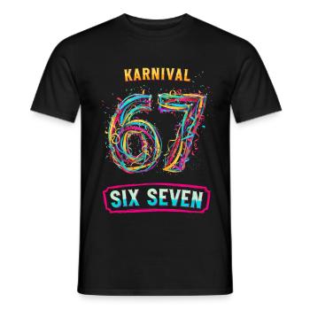 6 7 Meme Costume Replacement Carnival Carnival - Men's T-Shirt - black - Front - AI Model Male 178 light (178cm)