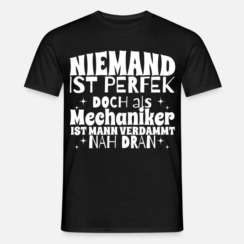 Mechaniker Handwerker Geschenk - Männer T-Shirt - Schwarz
