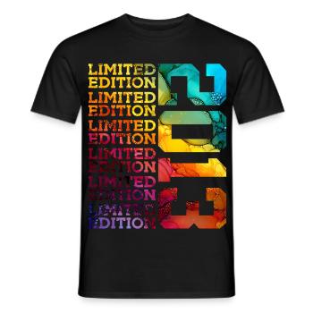 LIMITED EDITION 2013 13 JAHRE 13. GEBURTSTAG - Männer T-Shirt - Schwarz - Vorne - AI Model Male 178 light (178cm)