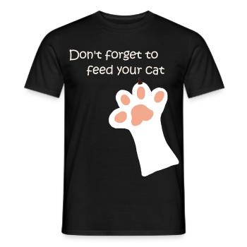 Kaztenpfote - Männer T-Shirt - Schwarz - Vorne - AI Model Male 178 light (178cm)