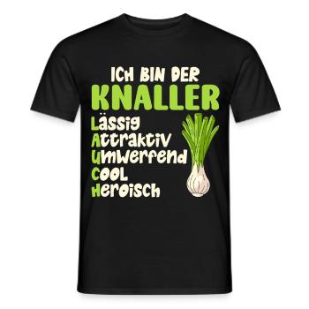 Gewichtheber BIN EIN LAUCH LÄSSIG COOL Lustig - Männer T-Shirt - Schwarz - Vorne - AI Model Male 178 light (178cm)