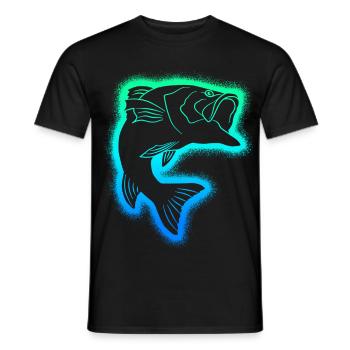 Pêche Pêcheur Enfants Homme Pêcheur Garçons - T-shirt homme - noir - Devant - AI Model Male 178 light (178cm)
