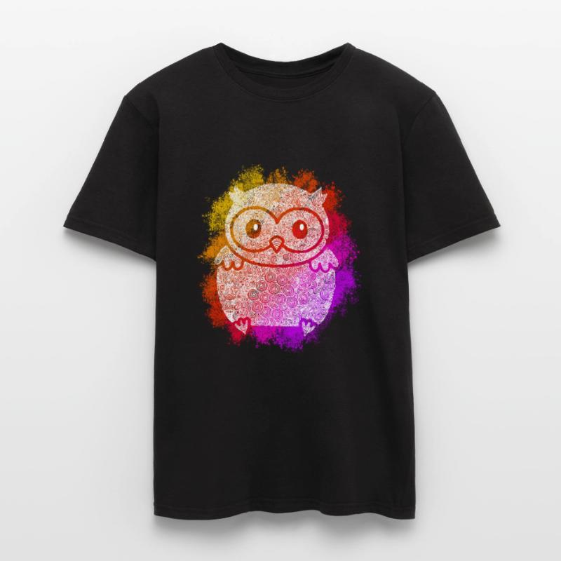 Zentangle Eule Männer T-Shirt