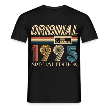 Gamer 30. Geburtstag 30 Jahre Original 1995 - Männer T-Shirt - Schwarz - Vorne - AI Model Male 178 light (178cm)