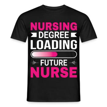 Krankenschwester Ausbildung - Männer T-Shirt - Schwarz - Vorne - AI Model Male 178 light (178cm)