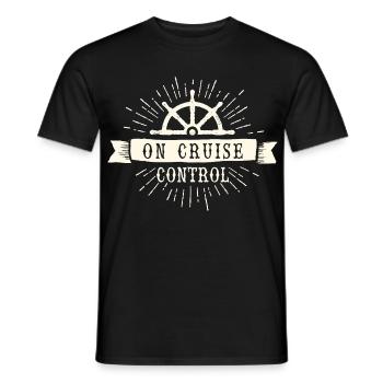 On Cruise Control Nautical Emblem - Men's T-Shirt - black - Front - AI Model Male 178 light (178cm)