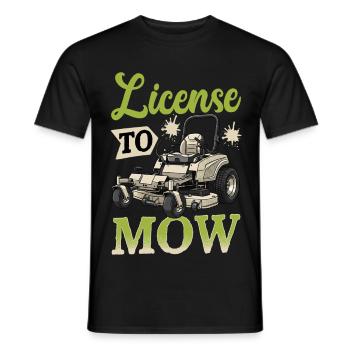 Permis de tondre - T-shirt homme - noir - Devant - AI Model Male 178 light (178cm)