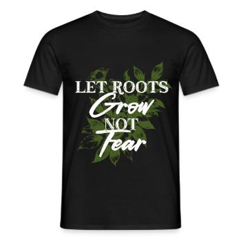 Humanité Égalité Laisser pousser les racines - T-shirt homme - noir - Devant - AI Model Male 178 light (178cm)