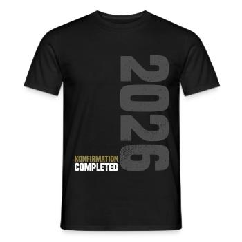 Félicitations Confirmation 2026 - T-shirt homme - noir - Devant - AI Model Male 178 light (178cm)