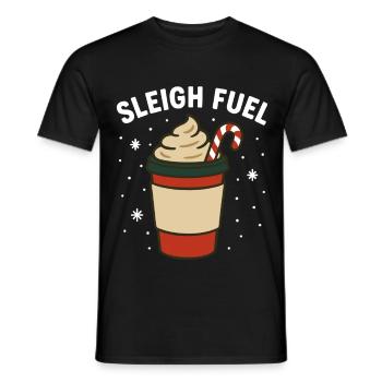 Schlitten Treibstoff Lustige Urlaubsstimmung Design - Männer T-Shirt - Schwarz - Vorne - AI Model Male 178 light (178cm)