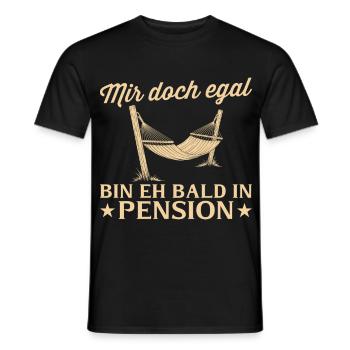 Pensionär Hammock - Eh bald in Pension - T-shirt homme - noir - Devant - AI Model Male 178 light (178cm)