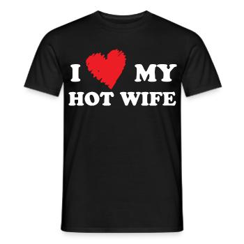J’aime ma femme sexy - T-shirt homme - noir - Devant - AI Model Male 178 light (178cm)