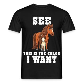 Humor Horse Rider Riding - Men's T-Shirt - black - Front - AI Model Male 178 light (178cm)