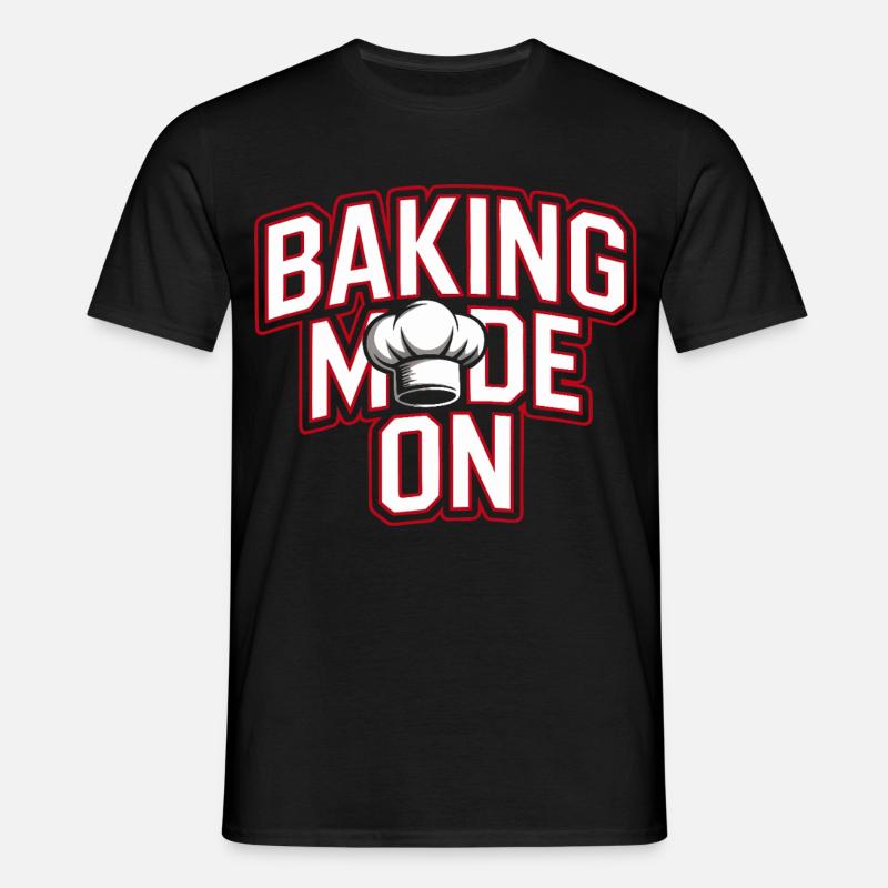 Baking Mode - Chef's Hat Design - Men's T-Shirt - black
