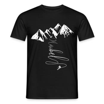 Meribel Ski 3 Valleys Traditional Chalets Savoie - Men's T-Shirt - black - Front - AI Model Male 178 light (178cm)