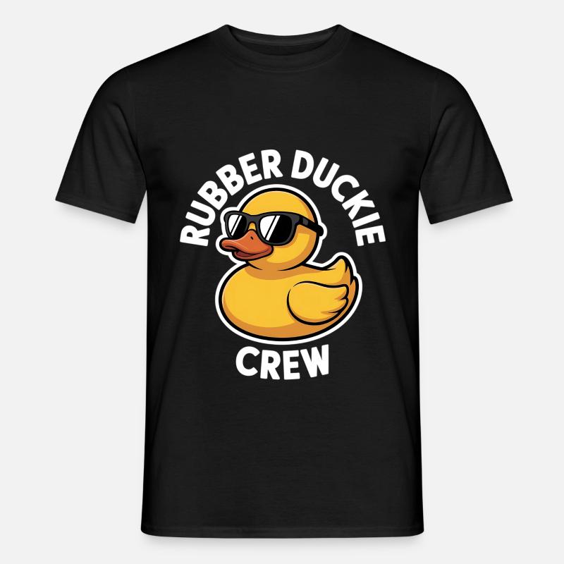 Gummiente Crew Sonnenbrille - Männer T-Shirt - Schwarz