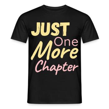 Noch Ein Kapitel Mehr Typografie - Männer T-Shirt - Schwarz - Vorne - AI Model Male 178 light (178cm)