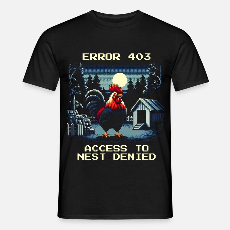Zugang verweigert | Nest Error 403 - Männer T-Shirt - Schwarz