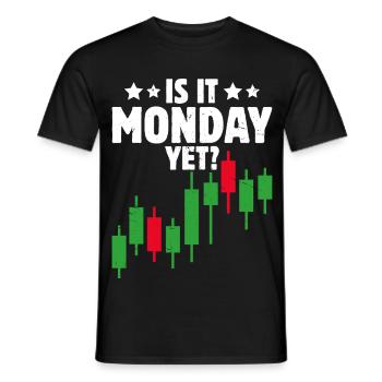 Aktien Börse Handeln Crypto Aktienmarkt Trader - Männer T-Shirt - Schwarz - Vorne - AI Model Male 178 light (178cm)